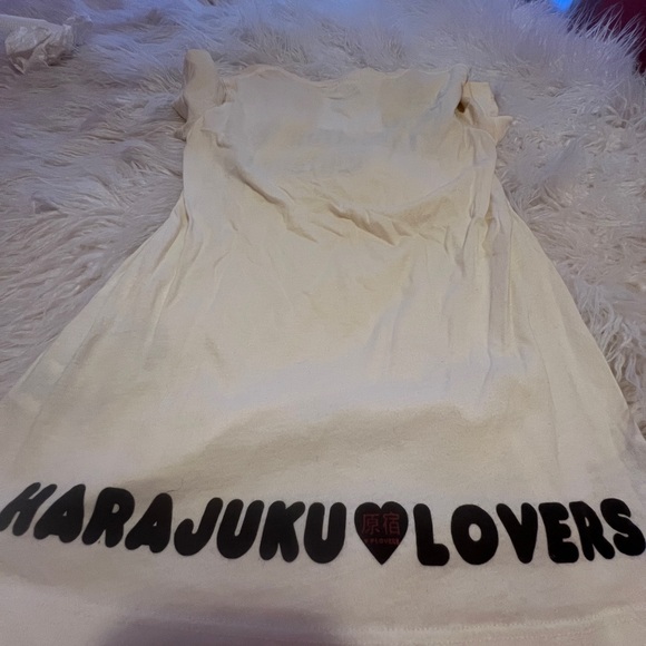 Harajuku Lovers Cream Graphic Tee - Picture 3 of 3